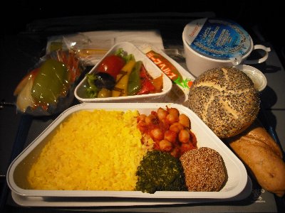 Os オーストリア航空のベジタリアン機内食 成田 ウィーン線 時空の旅人